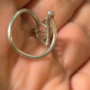 A symbolic ring made of 925 sterling silver, adjustable size, approximate size L (#110)