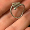 A symbolic ring made of 925 sterling silver, adjustable size, approximate size L (#110)