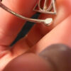A symbolic ring made of 925 sterling silver, adjustable size, approximate size L (#110)