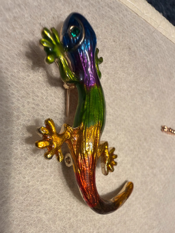 Lizard brooch