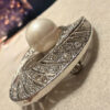 Pearl sparkling brooch