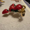 Strawberry brooch