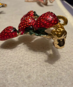 Strawberry brooch