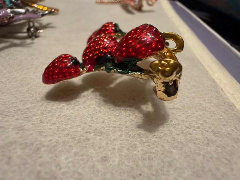 Strawberry brooch