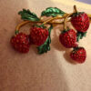 Strawberry brooch