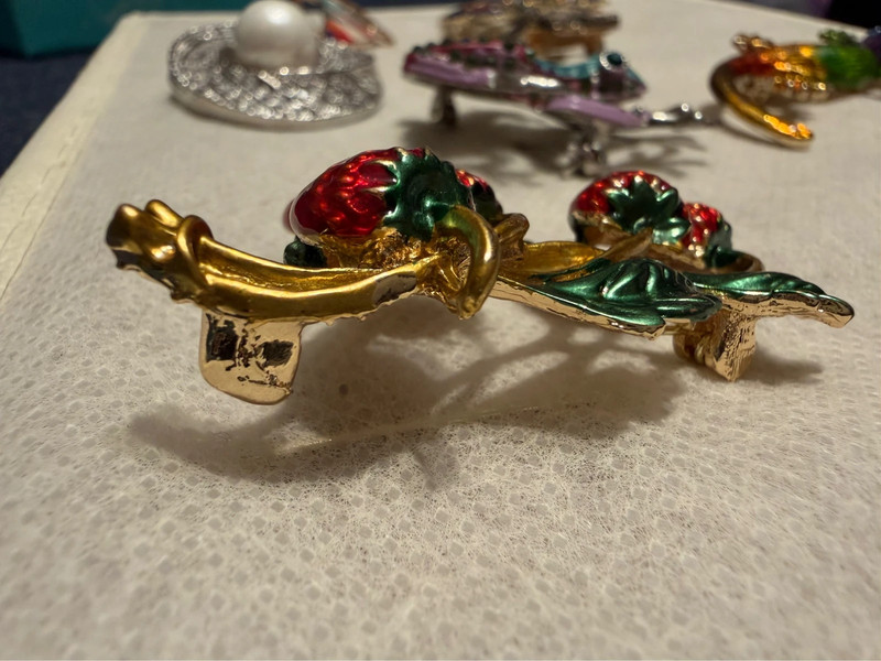 Strawberry brooch