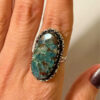 Uk size P natural Quantum Quatrro 925 Silver Ring