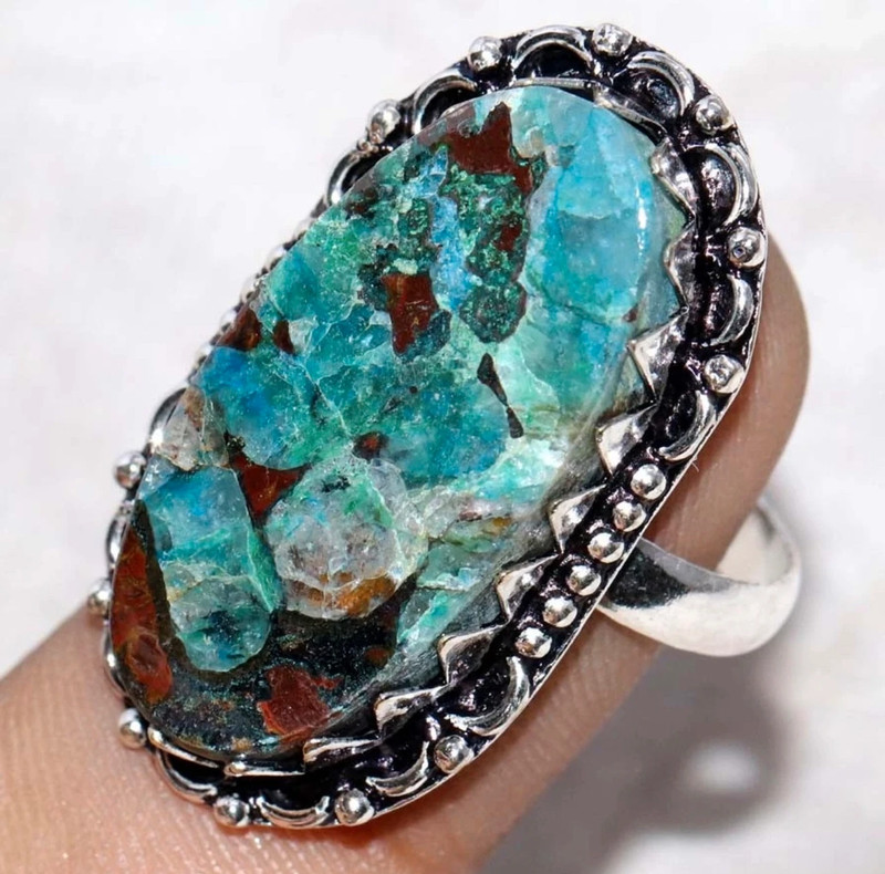Uk size P natural Quantum Quatrro 925 Silver Ring