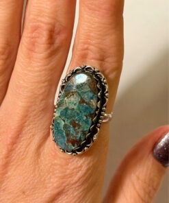 Uk size P natural Quantum Quatrro 925 Silver Ring