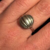 Vintage Soviet Round Sterling Silver Ring Size M1/2