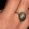 Vintage Soviet Round Sterling Silver Ring Size M1/2