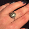 Vintage Soviet Round Sterling Silver Ring Size M1/2