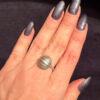 Vintage Soviet Round Sterling Silver Ring Size M1/2
