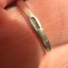Vintage Soviet Round Sterling Silver Ring Size M1/2