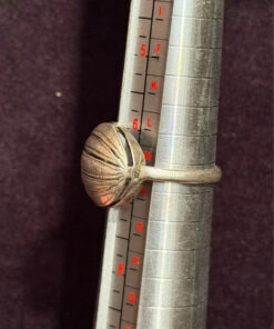 Vintage Soviet Round Sterling Silver Ring Size M1/2