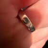 New Sterling silver ring with Baltic amber Uk size Q#51