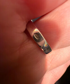 New Sterling silver ring with Baltic amber Uk size Q