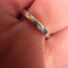 A stunning silver ring with deep blue natural sapphires, size N  #51.