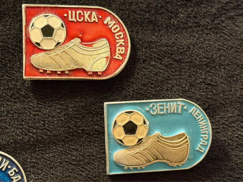 Vintage Soviet Russian Different Football Clubs Badges