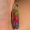 Amazing Natural Solar Crystal Quartz Sterling silver pendant, Rainbow Solar Quartz