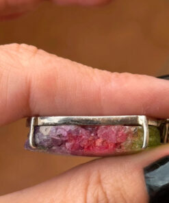 Amazing Natural Solar Crystal Quartz Sterling silver pendant, Rainbow Solar Quartz