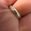 Incredible natural aquamarine silver ring, size O.
