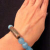 Genuine Aquamarine Bracelet. Natural Aquamarine Beads. Original