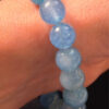 Genuine Aquamarine Bracelet. Natural Aquamarine Beads. Original