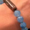 Genuine Aquamarine Bracelet. Natural Aquamarine Beads. Original