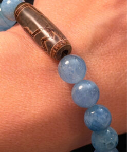 Genuine Aquamarine Bracelet. Natural Aquamarine Beads. Original