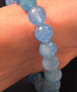 Genuine Aquamarine Bracelet. Natural Aquamarine Beads. Original