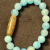 Genuine Aquamarine Bracelet. Natural Aquamarine Beads. Original
