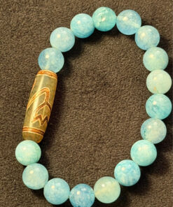 Genuine Aquamarine Bracelet. Natural Aquamarine Beads. Original