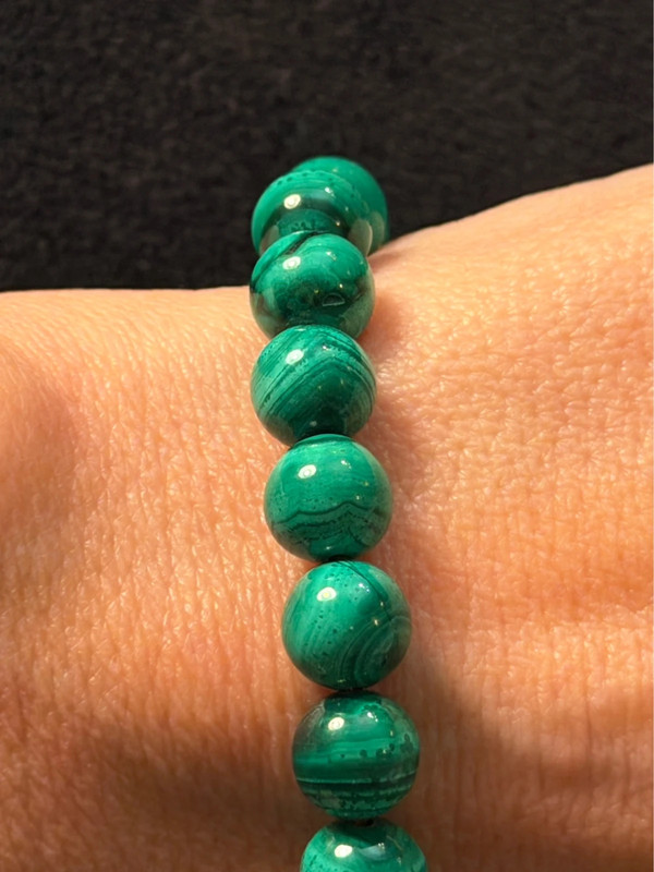 Natural malachite bracelet