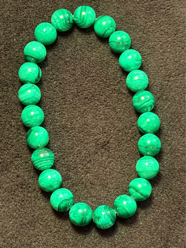 Natural malachite bracelet