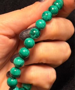 Natural malachite bracelet