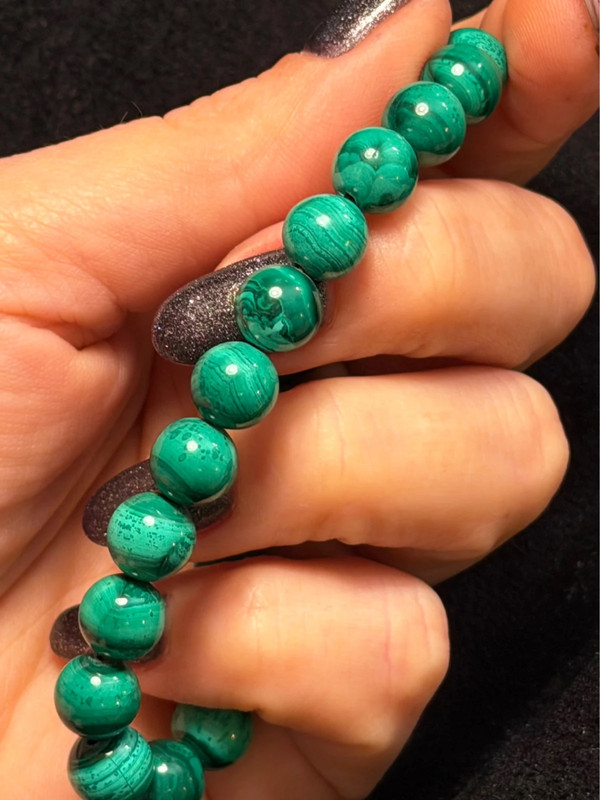 Natural malachite bracelet