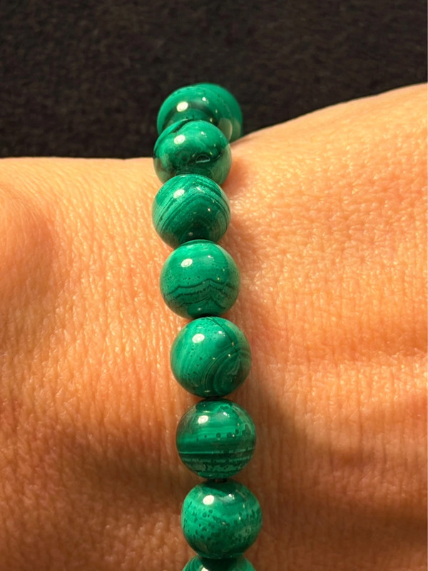 Natural malachite bracelet
