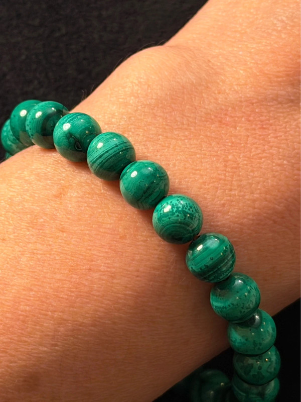 Natural malachite bracelet