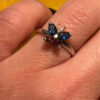Sterling Silver Ring Butterfly Uk J 1/2#113
