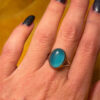 natural Aqua Chalcedony Sterling Silver Ring N#113