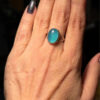 natural Aqua Chalcedony Sterling Silver Ring N#113