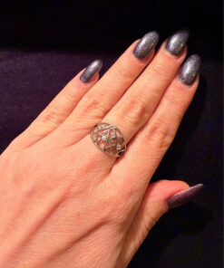 Sparkling fashion 925 Sterling Silver ring, Size N cubic zirconia#115