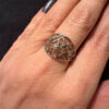Sparkling fashion 925 Sterling Silver ring, Size N cubic zirconia#115