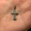 Religious sterling silver cross #103