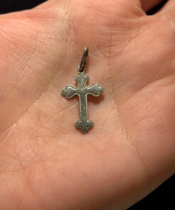 Religious sterling silver cross #103