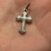 Religious sterling silver cross #103