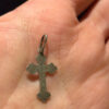 Religious sterling silver cross #103