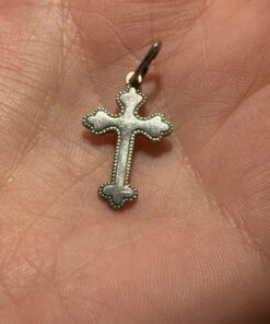 Religious sterling silver cross #103