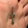 Religious sterling silver cross #103